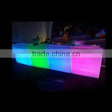 bar counter / led bar table / led lighted table / portable bar