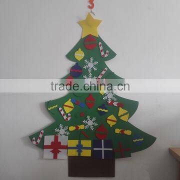 2017 hot wool felt christmas tree decoration in stock