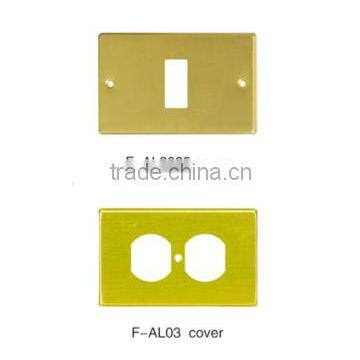 Gold Silver Color European Light Waterproof Socket Cover photo-5