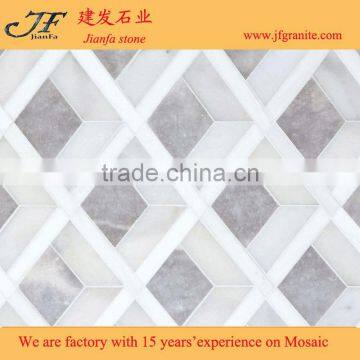 Wholesale High Quality Irregular Afyon Grey Marble Mosaic Design