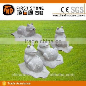 GAB591 Stone Carving Frog Garden Decor