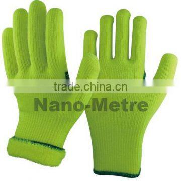 NMSAFETY nappy acrylic knit winter hand warmer work gloves