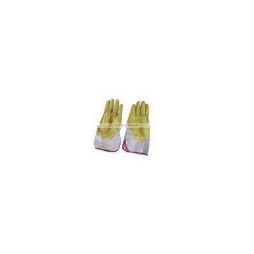 SUNNYHOPE Industry Latex Coated Safety Cuff Work Gloves photo-3