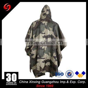 2017 Year OEM Many Purposes Oxford Polyester Pongee Square Military Camouflage Poncho photo-3