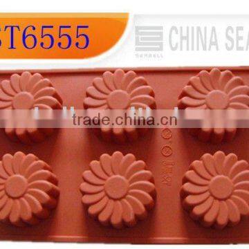 flower shape silicon cake mold