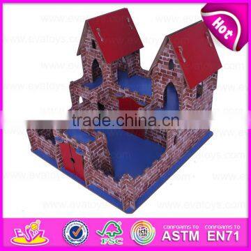 2016 New Fashion Children Wooden Fairy Castle Toy W06A095 photo-6