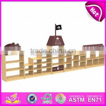 Customize Kindergarten Storage Shelf Wooden Kids Toy Storage Ideas W08C186-S photo-2