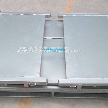 Impact Resistant Steel Pallet Box Stackable Powder Coating