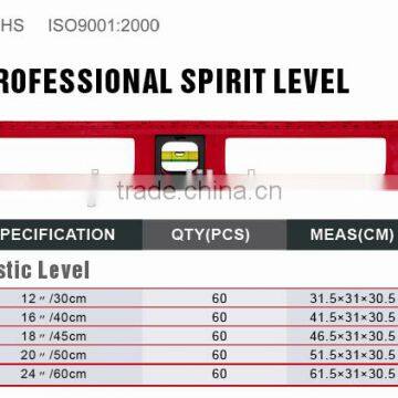 High Quality Spirit Level 3 Vials Printing Level Aluminum Measuring Foot With Scale Level Factory photo-2