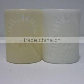 Hollowed out pattern LED candle with high quality