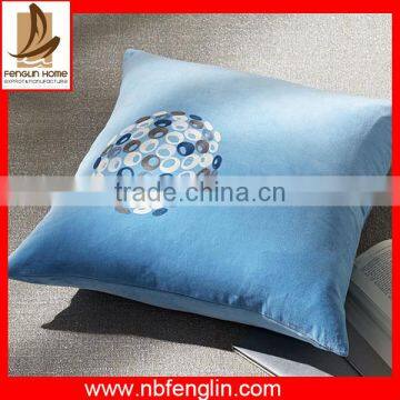 2014 Hot Sale Light Blue Comfortable Pillow/Good Quality Cushion Cover