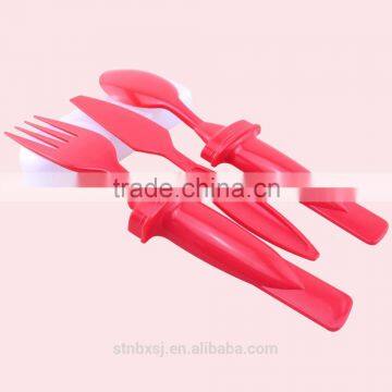 Hot Selling 3 in 1 New Style Reusable Plastic Cutlery Set photo-2