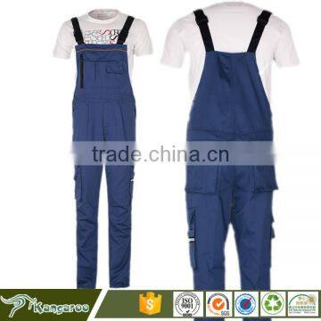 Cotton Fabric Blue Wear Rough Workwear Pants