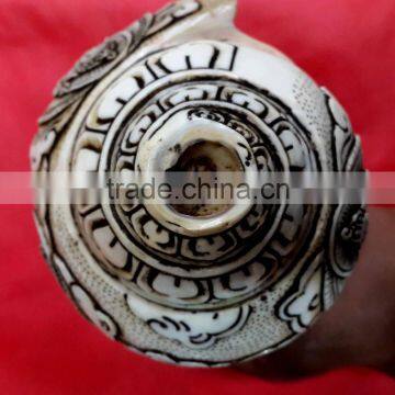 Best Selling White Conch Deity Crafted Shankha photo-5