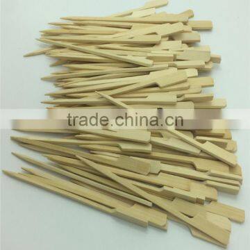 Nature Material Flat Kebe Bamboo Skewer With Custom Logo photo-2