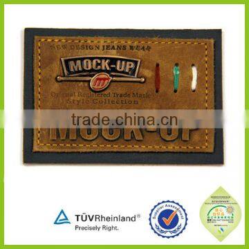 2016 Various Design Custom pu and Fake Leather Embossing Patch photo-5