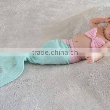 Winter Selling Newborn Baby Bikini Sleeping Bag Kids Fleece Mermaid Blanket Tail HSM2550 photo-2