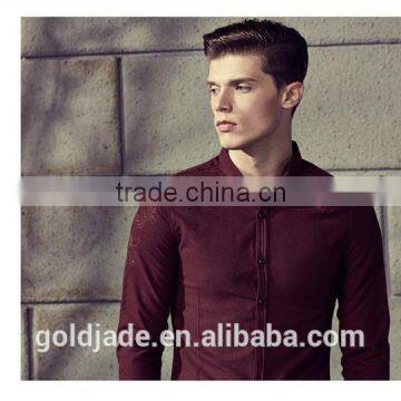 High Fashion Embroidery Slim Fit Shirts for Man photo-3
