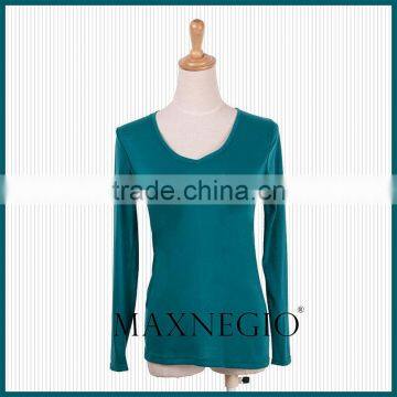 Wholesale Cheap Price New Fashion Ladies Blouse Designs 2016 Candy Colors Women Long Sleeve t Shirt Spring photo-2