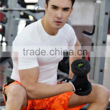 Custom Gym Fitness Workout T Shirt For Men Summer Style Seamless T Shirt photo-4