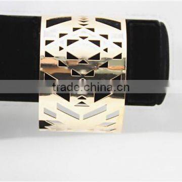 2015 Fashion Metal Gold Hollow Open Bangle Jewelry Adjustable photo-5