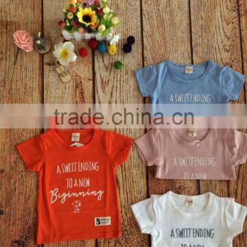 2017 Cheap Bulk Sale Children T-shirt Cute Printing Pictures Kid Boys Girls Shirts photo-4
