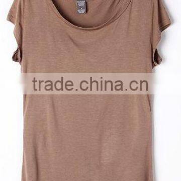 Long Body length cotton plain T-shirt for women