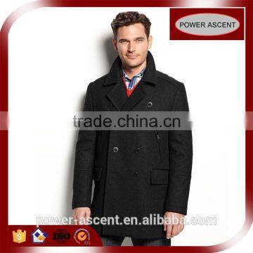 Wholesale Customer-design Double Breasted Men's Long Coat