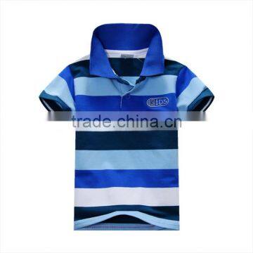2016 New Summer Children Boys Striped T-shirts Kids Tops Sports Tee Custom Children Polo T Shirts photo-3
