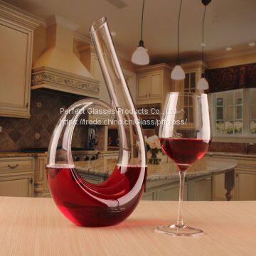 Hand Blown Lead-free Good Quality Squirrel Shaped Art Design Crystal Glass Wine Decanter photo-3
