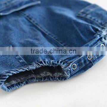 0-3 Years Wholesale 2017 New Autumn Cotton Sleeves Denim Rompers Baby Jumpsuit (pick Size ) photo-6