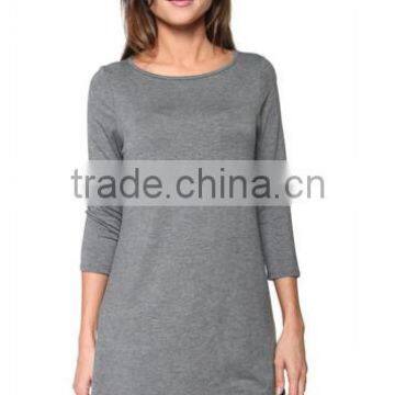 Online Shopping China Clothes Long Flowy Elbow Sleeve Jersey Tunic For Women photo-6