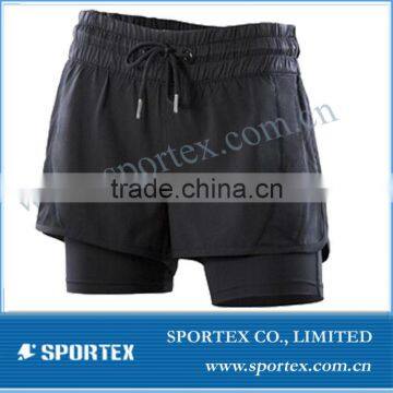 ladies running short, high end brand sport shorts, OEM sport wear