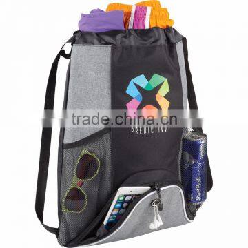 Corona Deluxe Drawstring Backpack - Features Open Main Compartment That Includes Shoulder Straps Which Also Cinch the Bag Shut photo-2