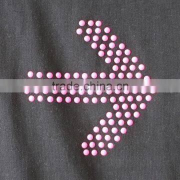 Cheap Lady Strass Print Short Sleeve T-shirt With O-neck