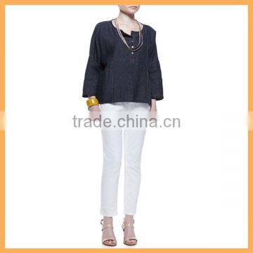 Women Linen Tunic Tops