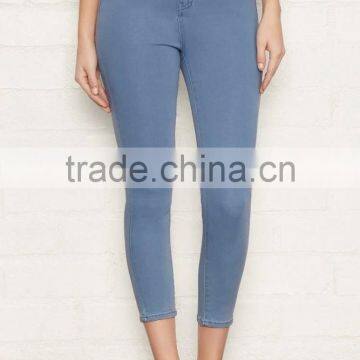 2017 Guangzhou Shandao Factory OEM Custom Autumn Garment Dyed Cotton Latest Design Sex Tight Lady Pants photo-4
