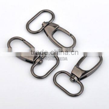25mm 1inch Shinny Black Nickle Gun Metal Alloy Swivel Clasps Snap Key Hooks DIY Key Chain Ring Clip Buckle HK-020 photo-4