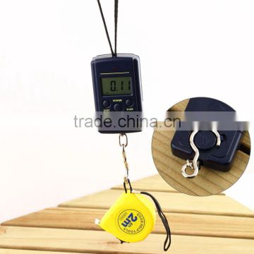 High Quality 1Pcs balance 40kg x 20g Hanging Luggage Electronic Portable Digital Weight Scale scales pocket scale Wholesale