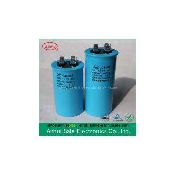 10uf 450VAC CBB65 capacitor 120UF 100UF 90UF 80UF 70UF 60UF 50UF 250VAC 450VAC