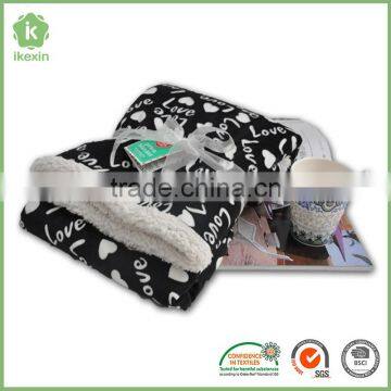 Fashion Custom King Size Printing Double Ply Blanket