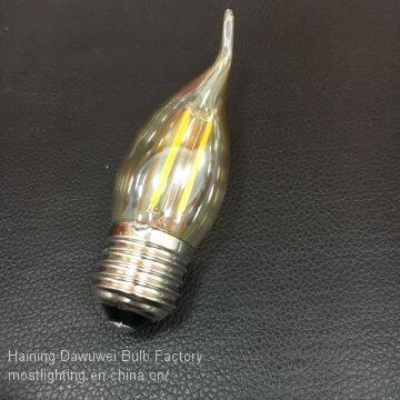 China hot sale high quality new products vintage edison style dimmable c35 E27 led filament candle