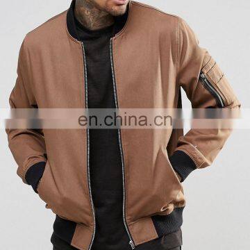 Wool Mix bpmber Jacket with left hand pocket
