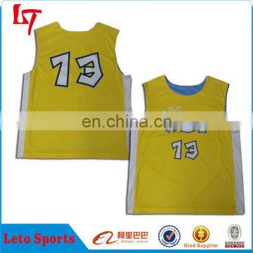 Cheap Custom Label Unisex Mesh Wicking Lacrosse Jersey&Pinnie/Sublimation Sleeveless Lacrosse Reversible Jerseys photo-2