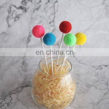 Colorful Pom Pom Cake Topper Birthday Wedding Cake Topper Fiesta Cake Topper