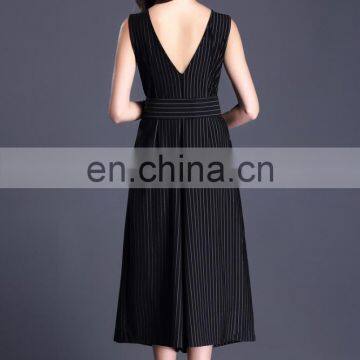 Topshop Design V Neck Stripe Pattern Jumpsuits for Women 2015 photo-6