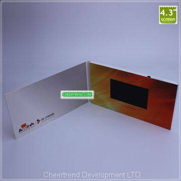 Novel lcd video wedding invitation card