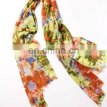 2017 New Designs Wholesale Autumn Winter Warm Women Printed Infinity Wool Shawl Fashion Lady Custom Scarf Pure Wool Blanket