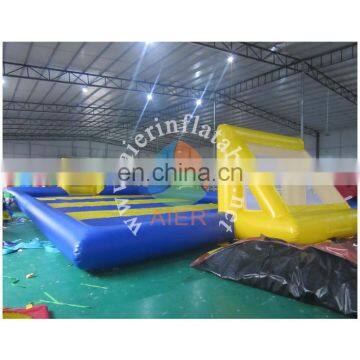 2016 Aier New design inflatable soap football field / soccer football field for sale