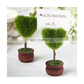 Heart Shaped Topiary Place Card Holder